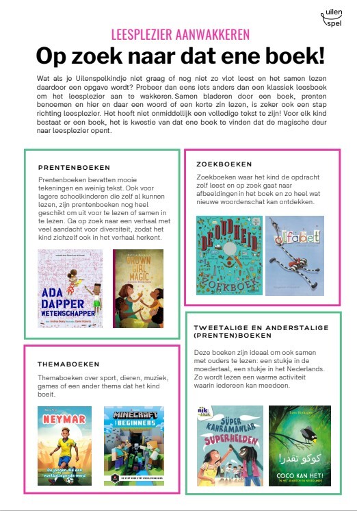 Jaarthema leesplezier Jaarthema leesplezier
